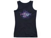 Trevco Twilight Zone Twilight Galaxy Juniors Tank Top Black Extra Large