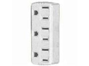 Cooper Wiring 1147W BOX 3 Outlet 3 Wire Ground Adapter White