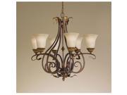 Feiss F2076 6ATS The Sonoma Valley Collection Aged Tortoise Shell Chandelier