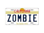 Smart Blonde LP 6857 Zombie California Novelty Metal License Plate