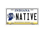 Smart Blonde LP 6392 Native Indiana Novelty Metal License Plate