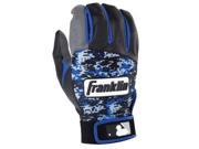 Franklin Sports 21009F1 Digitek Digi Youth Small Batting Gloves Gray Black Royal