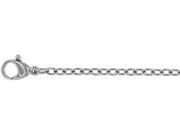 Doma Jewellery SSSSN06324 Stainless Steel Necklace Length 18 1 24 in.