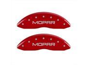 MGP Caliper Covers 12197SMOPRD MOPAR Red Caliper Covers Engraved Front Rear Set of 4