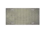 Smart Blonde LP-7148 Gold White Small Chevron Print Oil Rubbed Metal Novelty License Plate Smart Blonde LP-7148 Gold White Small Chevron Print Oil Rubbed Metal Novelty License Plate