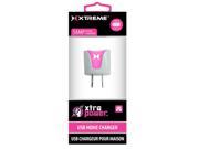Xtreme Cables 88542 1 Port 1 Amp Home Charger Pink