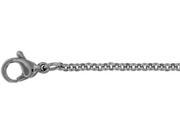 Doma Jewellery SSSSN06220 Stainless Steel Necklace Rolo Style 2.3 mm. Length 18 1 20 in.