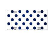 Smart Blonde LP 6962 Blue White Dots Oil Rubbed Metal Novelty License Plate