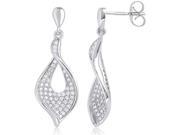 Doma Jewellery MAS09037 Sterling Silver Earring with Micro Set CZ
