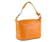 Mad Style 317874 Patent Weave Satchel Orange