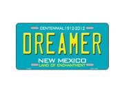 Smart Blonde LP 6684 Dreamer New Mexico Novelty Metal License Plate