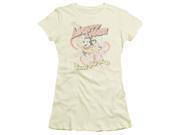Trevco Mighty Mouse Saved My Day Short Sleeve Junior Sheer Tee Cream 2X