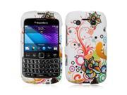 DreamWireless CRBB9790WTATFL Blackberry 9790 Crystal Skin Case White Autumn Flower