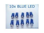 SmallAutoParts Blue T10 Led Bulbs Set Of 10