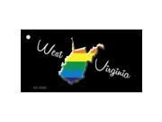 Smart Blonde KC 6362 West Virginia Rainbow State Novelty Key Chain