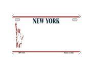 Smart Blonde MP 1134 New York State Background Metal Novelty Motorcycle License Plate