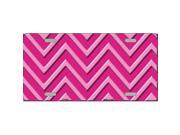 Smart Blonde LP-4951 Pink Light Pink Chevron Monochromatic Metal Novelty License Plate Smart Blonde LP-4951 Pink Light Pink Chevron Monochromatic Metal Novelty License Plate