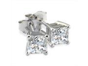 SuperJeweler 0.25 Ct. Our Finest Platinum Princess Diamond Stud Earrings