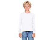 Bella 3501Y Youth Jersey Long Sleeve Tee White YM