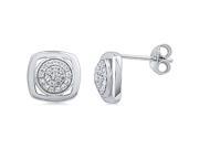 Doma Jewellery SSEZ823 Sterling Silver Earrings With CZ 2.0 g.