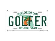 Smart Blonde LP 6027 Golfer Florida Novelty Metal License Plate