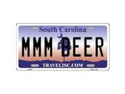 Smart Blonde LP 6296 MMM Beer South Carolina Novelty Metal License Plate