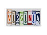 Smart Blonde LPC 1060 Virginia License Plate Art Brushed Aluminum Metal Novelty License Plate