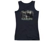 Trevco Numb3Rs Numbers Cast Juniors Tank Top Black Large