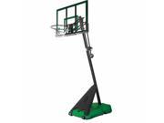 54 Acrylic Portable Angled Pole Green Black Hercules® Base Basketball System