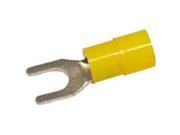 Morris Products 11638 Nylon Insulated Spade Terminals 12 10 Wire 0.2 5 In. Stud Pack Of 100