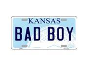 Smart Blonde LP 6623 Bad Boy Kansas Novelty Metal License Plate