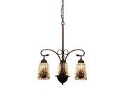 Meyda Tiffany 73989 20.5 Inch W Pinecone 3 Lt Chandelier