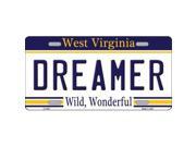 Smart Blonde LP 6527 Dreamer West Virginia Novelty Metal License Plate