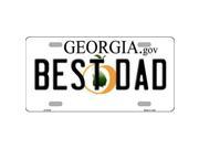 Smart Blonde LP 6150 Best Dad Georgia Novelty Metal License Plate