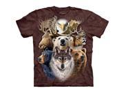 The Mountain 1534803 Northern Wildlife Collage Kids T Shirt Extra Large
