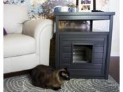 New Age Pet EHLB002 02 Habitat N Home Espresso Jumbo Litter Loo End Table Espresso