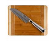 Oneida 57073 2 Pc Bamboo Cutting Board Santoku Knife