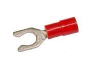 Morris Products 11724 Nylon Insulated Locking Spade Terminals 22 16 Wire No. 8 Stud Pack Of 100