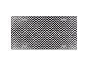 Smart Blonde LP-7142 Black White Small Chevron Print Oil Rubbed Metal Novelty License Plate Smart Blonde LP-7142 Black White Small Chevron Print Oil Rubbed Metal Novelty License Plate
