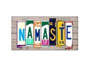 Smart Blonde LP 7944 Namaste Wood License Plate Art Novelty Metal License Plate
