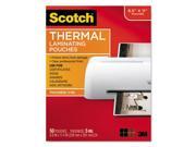 3M Commercial Tape Div TP585450 Letter Size Thermal Laminating Pouches 5 mil.