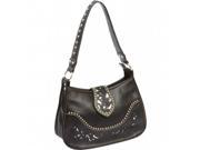 BNFUSA LUPFF09 Casual Outfitters Ladies Black Western Purse with Studded Details
