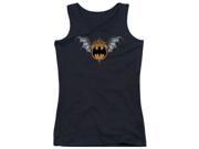 Trevco Batman Bat Wings Logo Juniors Tank Top Black Small