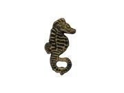 Handcrafted Model Ships G 20 020 GOLD 5 in. Cast Iron Seahorse Bottle Opener Rustic Gold