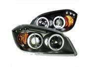 ANZO 121278 Projector Headlights Halo Without Ccfl Bar Black Clear