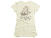 Trevco Andy Griffith Mayberry Jail Short Sleeve Junior Sheer Tee Cream Large