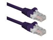 QVS CC715 10PR 10 ft. CAT6 Gigabit Flexible Molded Purple Patch Cord