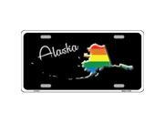 Smart Blonde LP 6316 Alaska Rainbow Metal Novelty License Plate