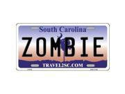 Smart Blonde LP 6745 Zombie South Carolina Novelty Metal License Plate