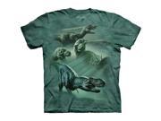 The Mountain 1513470 Dinosaur Collage Kids T Shirt Small